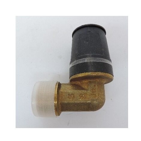 Coude 90° mâle pour tube plomberie multicouche Ø 25mm M20X27 (25 x R 3/4") bi-matière laiton / PPSU TECELOGO TECE 8710305