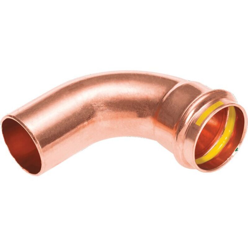 IBP - Courbe cuivre à sertir gaz 90° Mâle-Femelle Ø42