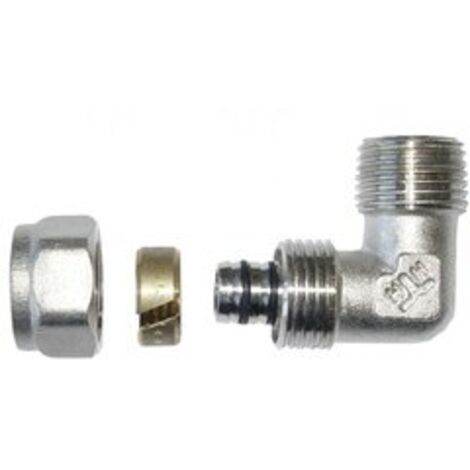 COUDE 90° PEX/PEX FILETAGE INTERNE 1/2162 INSERT ALU - H/PA-06-002