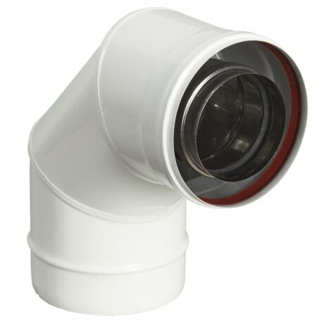 Coude 90° pour chaudière Ø80/125 mm POUJOULAT G.P EC 90-80GP - 17080731