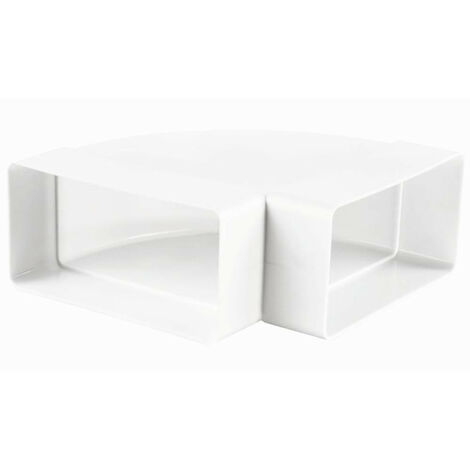 Coude 90° pour conduit de ventilation, 204 x 60 mm horizontal