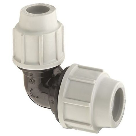 Coude 90° Réduit à compression pour tube PE ø25-ø20 - Plasson