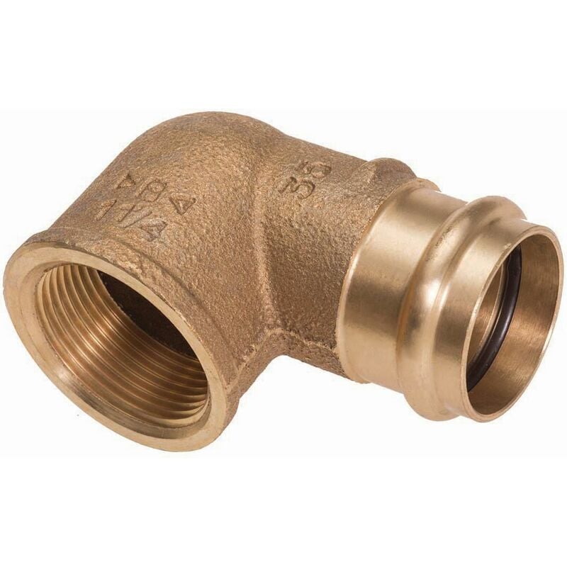 Coude 90 degrés - a sertir - cuivre - femelle / femelle - diamètre 18 mm vers 1/2 - sachet de 2 Altech alt02p4090g1804