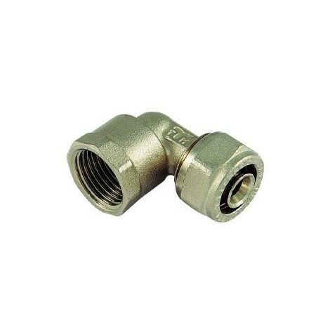 Coude 90°Multicouche à visser Ø16-F3/4