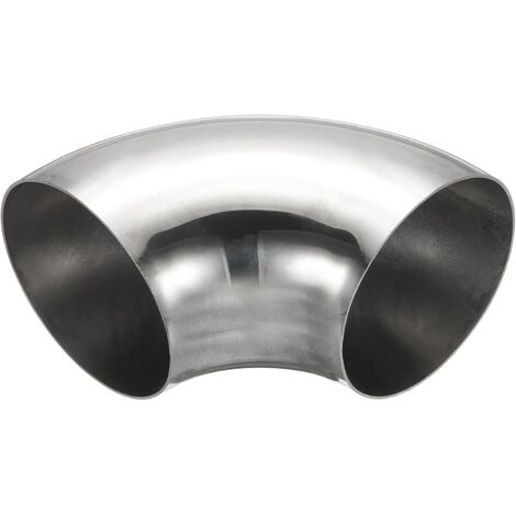 Coude À 90 Degrés Mandriné, 70mm OD D'Échappement En Acier Raccord De Tuyauterie Inoxydable 304 pour Tuyau Main Courante D'Escalier HVAC - 102mm
