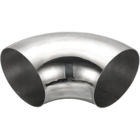 Coude À 90 Degrés Mandriné, 70mm OD D'Échappement En Acier Raccord De Tuyauterie Inoxydable 304 pour Tuyau Main Courante D'Escalier HVAC - 108mm