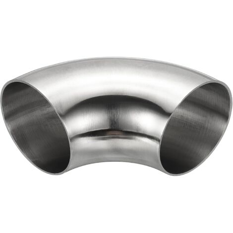 Coude À 90 Degrés Mandriné, 70mm OD D'Échappement En Acier Raccord De Tuyauterie Inoxydable 304 pour Tuyau Main Courante D'Escalier HVAC - 85 mm
