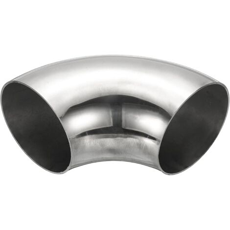 Coude À 90 Degrés Mandriné, 70mm OD D'Échappement En Acier Raccord De Tuyauterie Inoxydable 304 pour Tuyau Main Courante D'Escalier HVAC - 89mm
