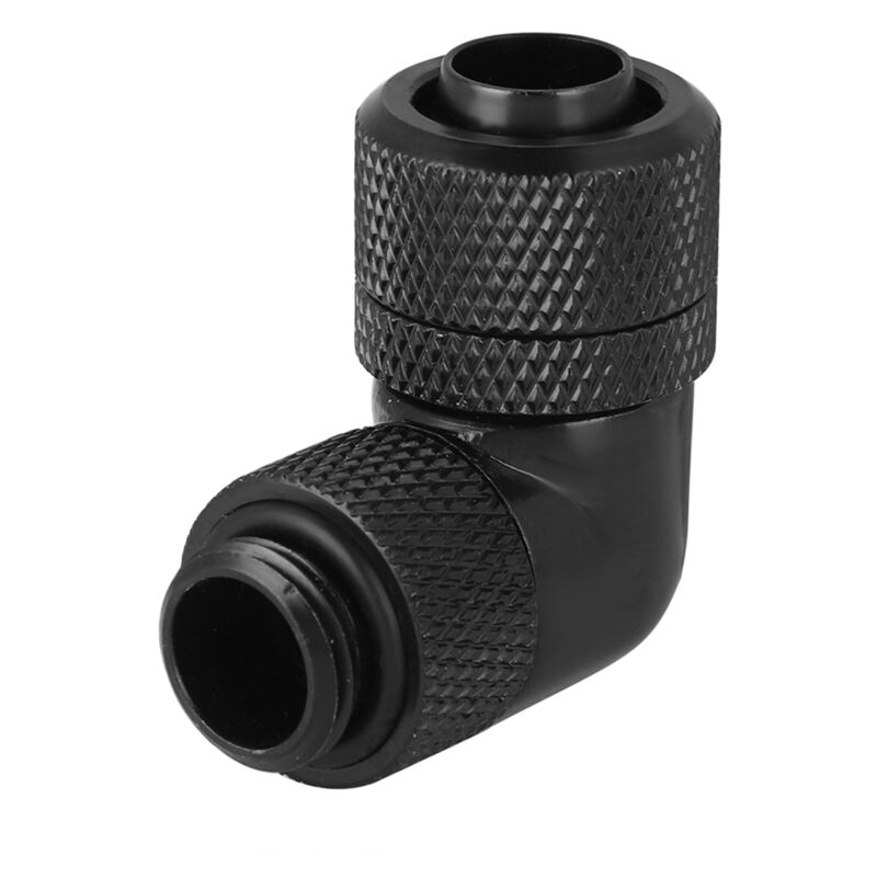 Coude à angle droit de 90 degrés, coude fin à torsion rapide à 3 points (noir)