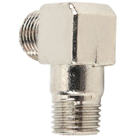 Coude à angle droit pour pompe à air, raccord fileté en alliage de zinc 1/4 x 14, accessoires de tuyauterie.