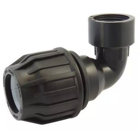 Adaptateur coudé à 90° femelle PE Compression Codital Ø90-3''