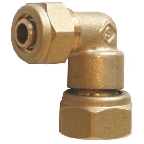 COUDE A COMPRESSION LAITON ECROU TOURNANT