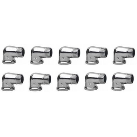 COUDE À MAMELON CHROME 3/4 POUCE CHROMÉ