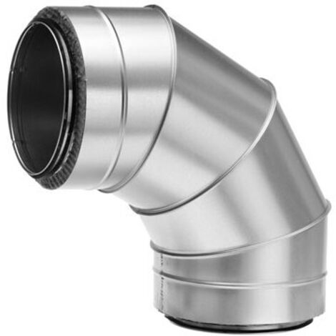 Coude à segments galva isol D630mm Angle 90° Ep. isolation25mm NATHER 549624