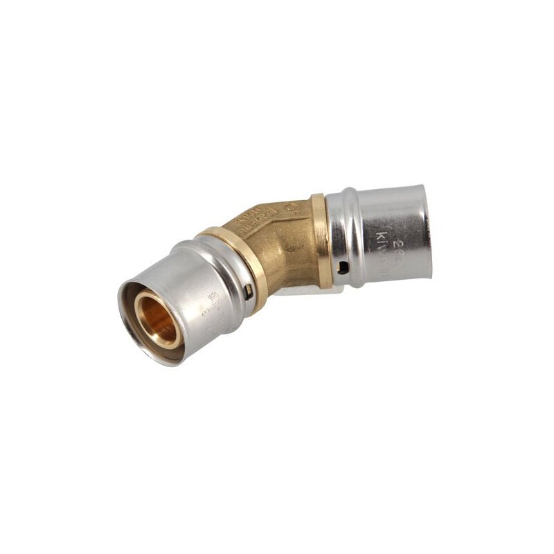 Nicoll - Coude laiton à sertir 45° fluxo Ø26