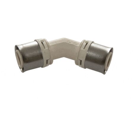 COUDE A SERTIR 45° - POUR SYSTEME MULTICOUCHES 32 x 3mm PPSU
