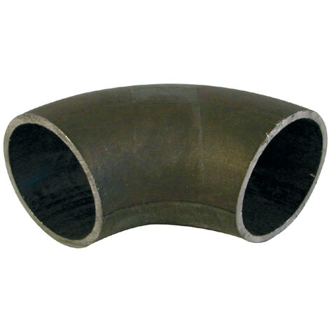 main image of "Coude acier noir à souder 3D 90 - Diamètre : 42,4 mm"