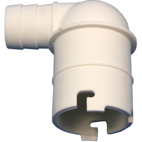 Coude anglais 23/23 blanc pour évacuation pour Sanidouche +