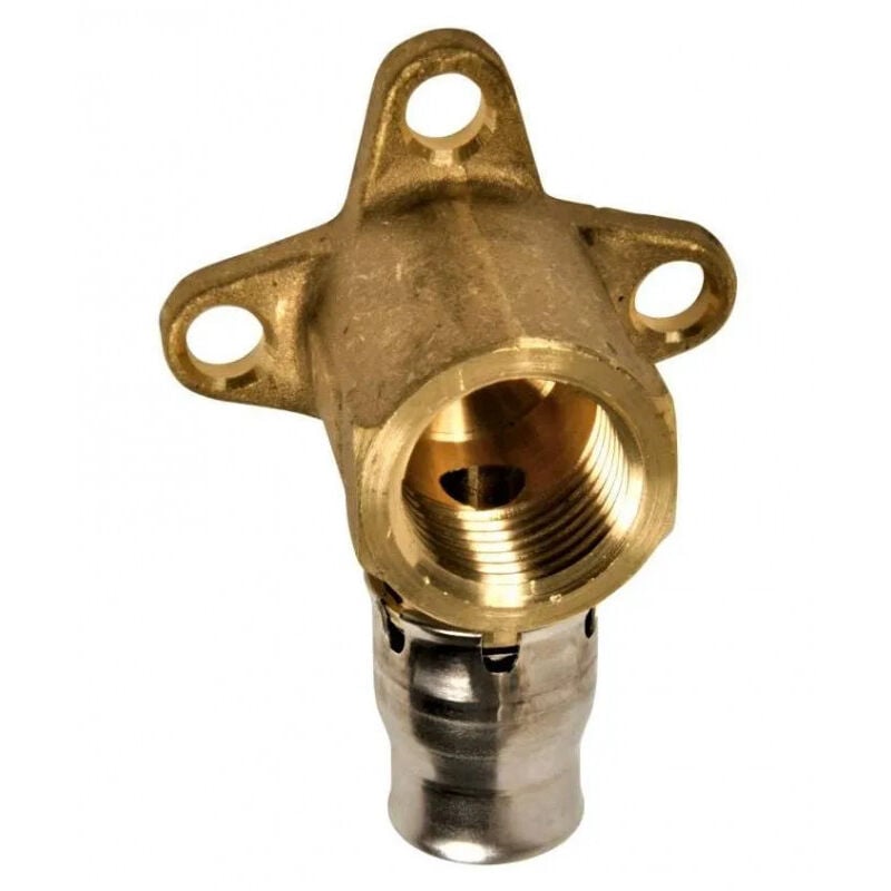 Raccord tectite sans outils, multicouche à clipser 16 mm, coude applique 15x21