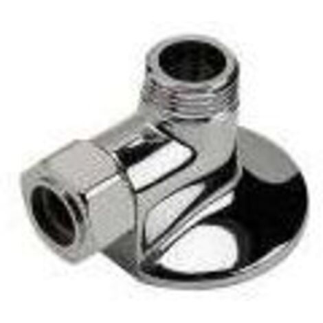 COUDE APPLIQUE LAITON CHROME MALE