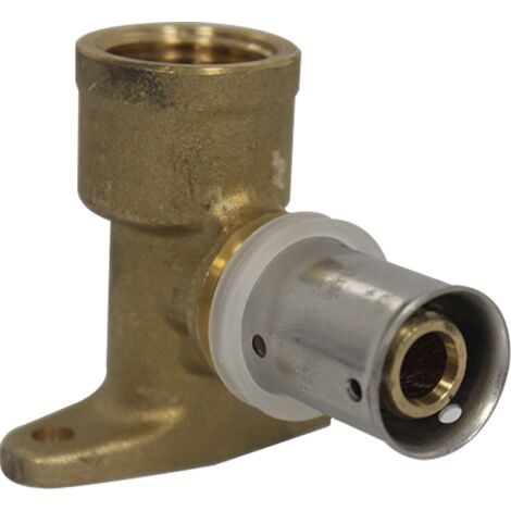 Coude applique multicouche à sertir (15/21) 1/2" - Ø16x2,0 - MULTIPEX