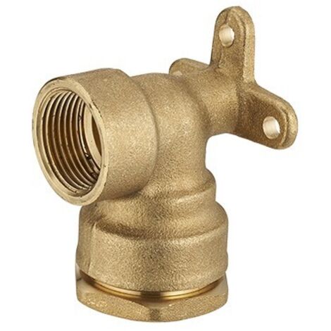 coude applique polyéth femelle laiton ø25 - f 1/2 lien 1 pièce