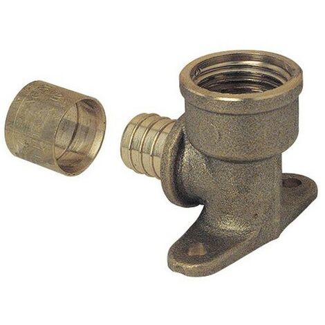 Coude avec base de fixation D20 1/2'' - GARIS - 2318-20-15
