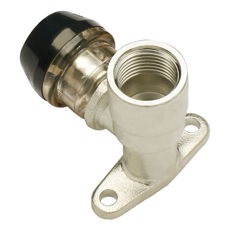 Coude avec Base de Fixation Multicouche push-fit ixPress2 Ø20x2,0 - Femelle longue 1/2"(15/21)