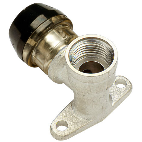 Coude avec Base de Fixation Multicouche push-fit ixPress2 Ø20x3,0 - Femelle courte 3/4''(20/27)