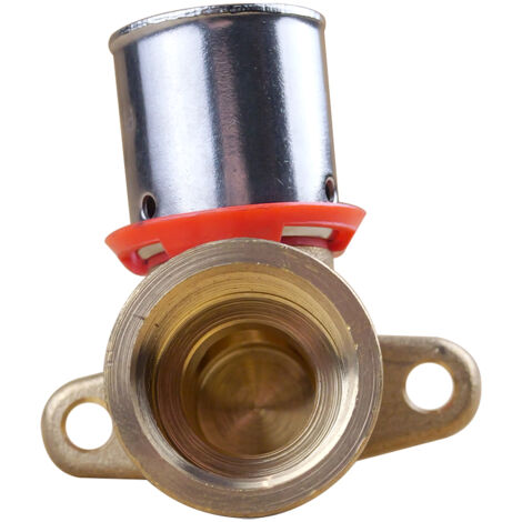 Coude avec base de fixation PER à sertir Ø20x1,9 - Femelle fixe 1/2" (15/21) - IBP Bänninger