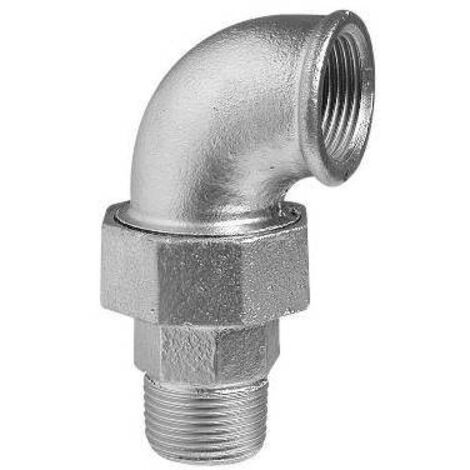 Coude avec buse plate de siège à 90° h/f