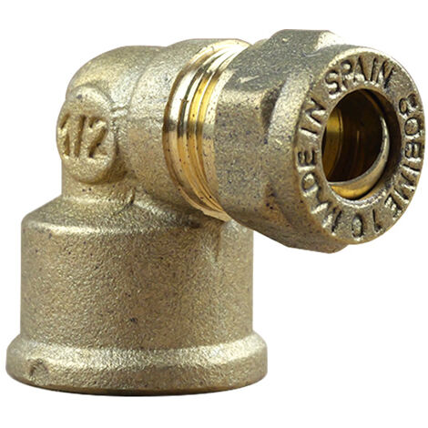 Coude bicone 1/2" (15/21) Femelle - Cuivre Ø10 - Arcanaute