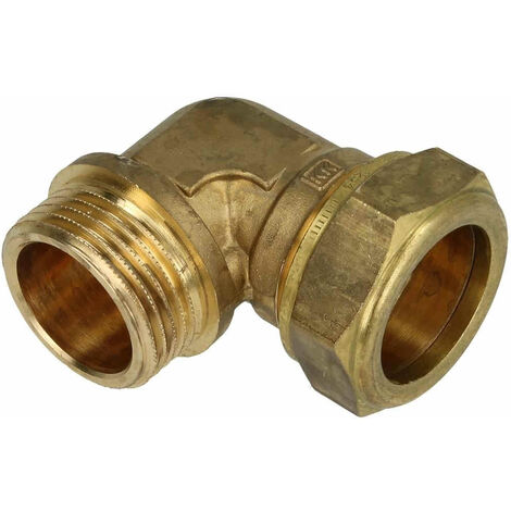 Coude bicône laiton, pour cuivre ø22 mm M1