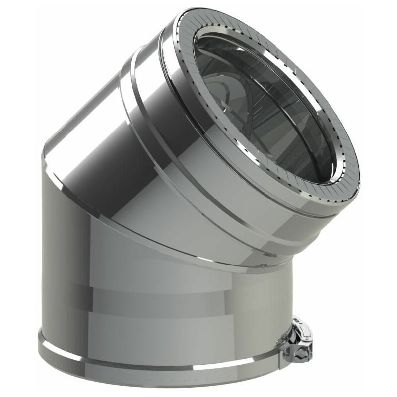 Coude a 45∞ Duo TEN Inox 316 I304 diam√®tre 150 - 200 mm TEN Ref 505158