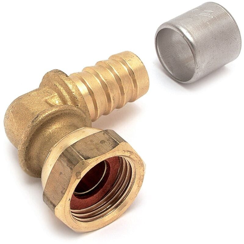 Coude à écrou libre - a sertir - tube per - diamètre 12 vers femelle 12 x 17 - sachet 2 pièces Altech