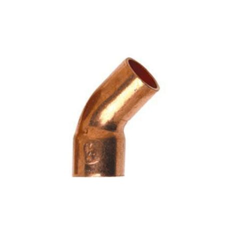 Coude cuivre 45° mâle femelle diamètre 20mm