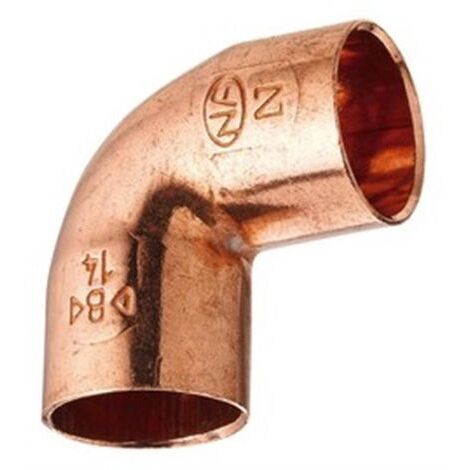 Coude cuivre 90° Mâle-Femelle 92CU / 5092 - Diamètre 28 mm