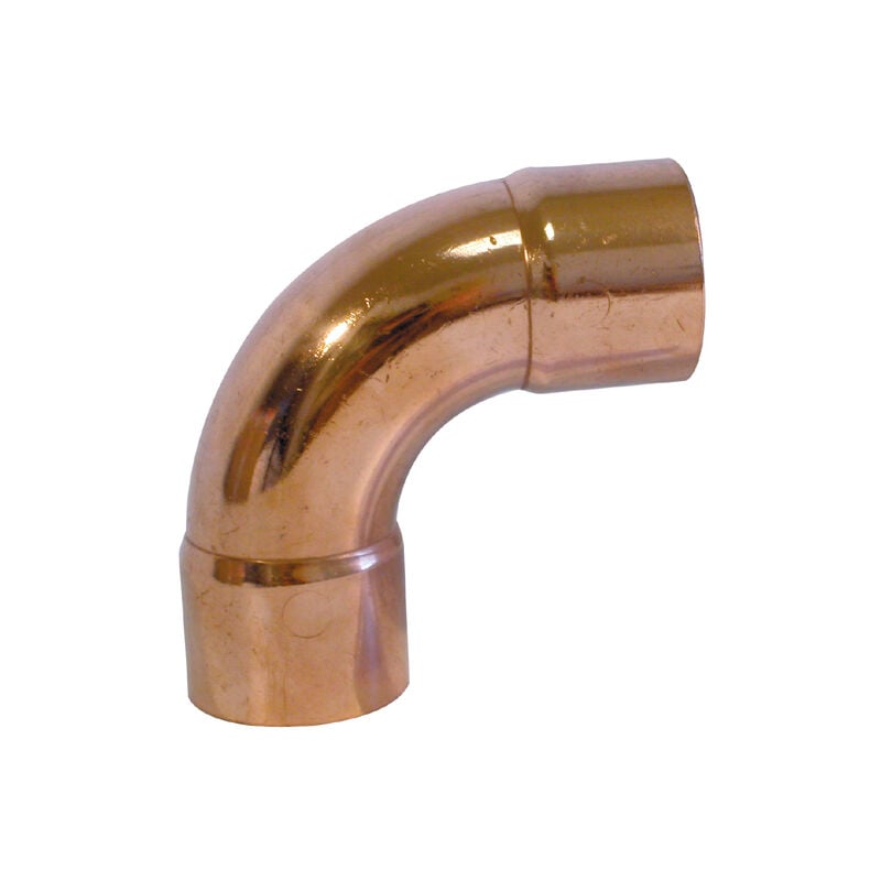 Sanitaire-distribution - Coude 90° grand rayon Femelle-Femelle 2 Cu - Diamètre : 28