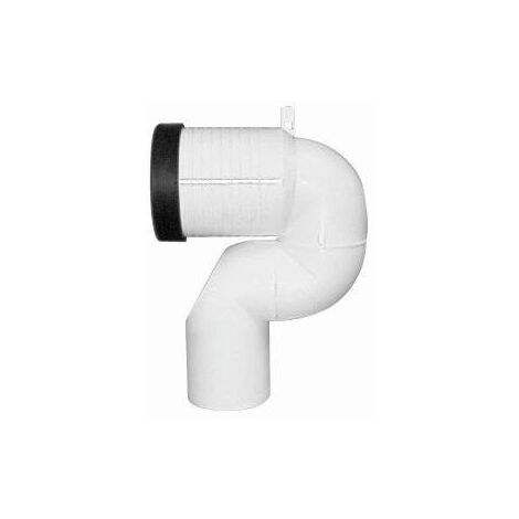 Coude de drainage, plastique, blanc TOTO