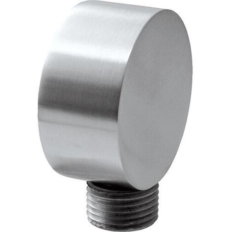 Coude de raccord mural inox-round