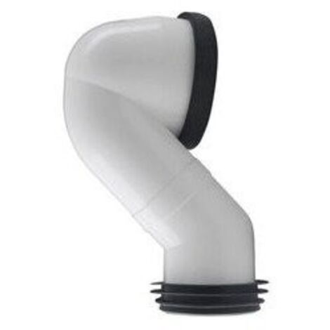 Coude de raccordement excentré 50 mm – Pour évacuation durable – Compatible avec chasse d'eau ROCA – Pièce détachée essentielle