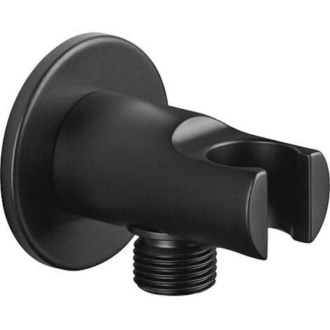 Coude de raccordement mural D15 (1/2") Enzan Nero noir mat