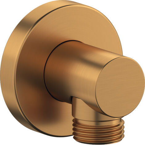 Coude de raccordement mural Duravit, rosace ronde, 55x80mm,