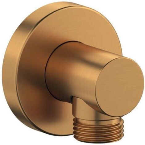 Coude de raccordement mural Duravit, rosace ronde, 55x80mm,