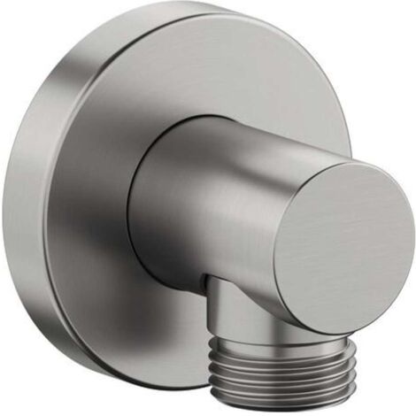 Coude de raccordement mural Duravit, rosace ronde, 55x80mm,