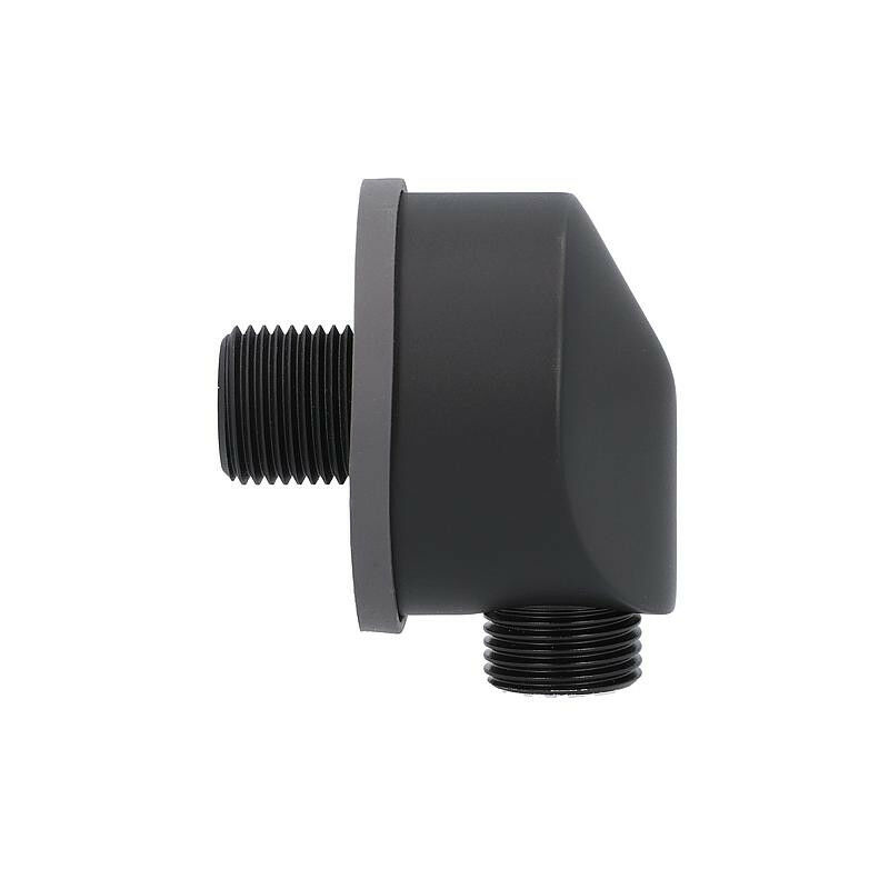 Banyo - Coude de raccordement mural Enzan Nero, laiton noir mat