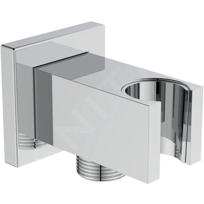 Ideal - Standard rain Atelier - Coude mural avec support, chrome BC771AA