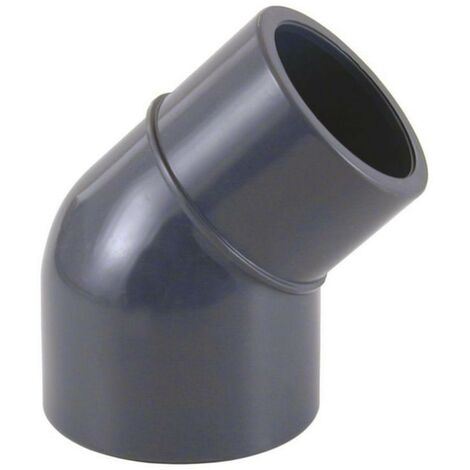 Coude de réduction 45° 50x50-40 mm manchon adhésif gris 16 bar