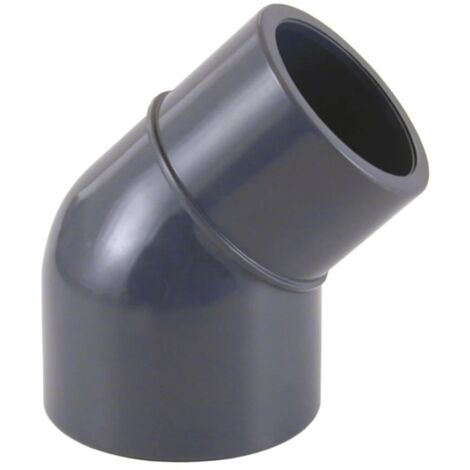 Coude de réduction 45° 63x63-50 mm manchon adhésif gris 16 bar