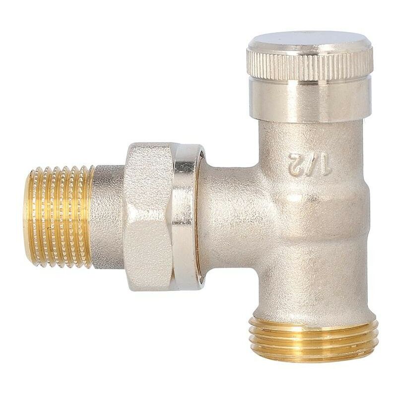 Raccord de retour Danfoss RLV15, forme équerre DN15 (1/2") x DN20 (3/4") Eurokonus